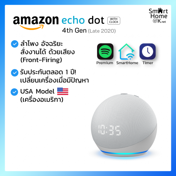Echo Dot With Clock 4th Gen
