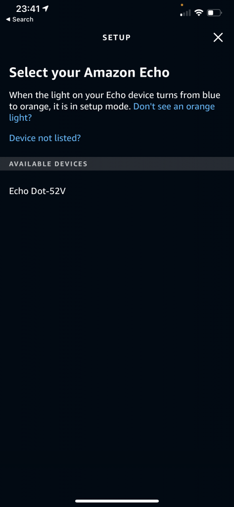 Choose new Echo